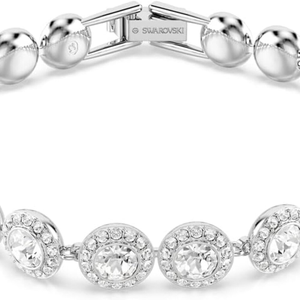 Luminous Una Angelic Tennis Bracelet with Brilliant Round Crystals - 6.125-7in